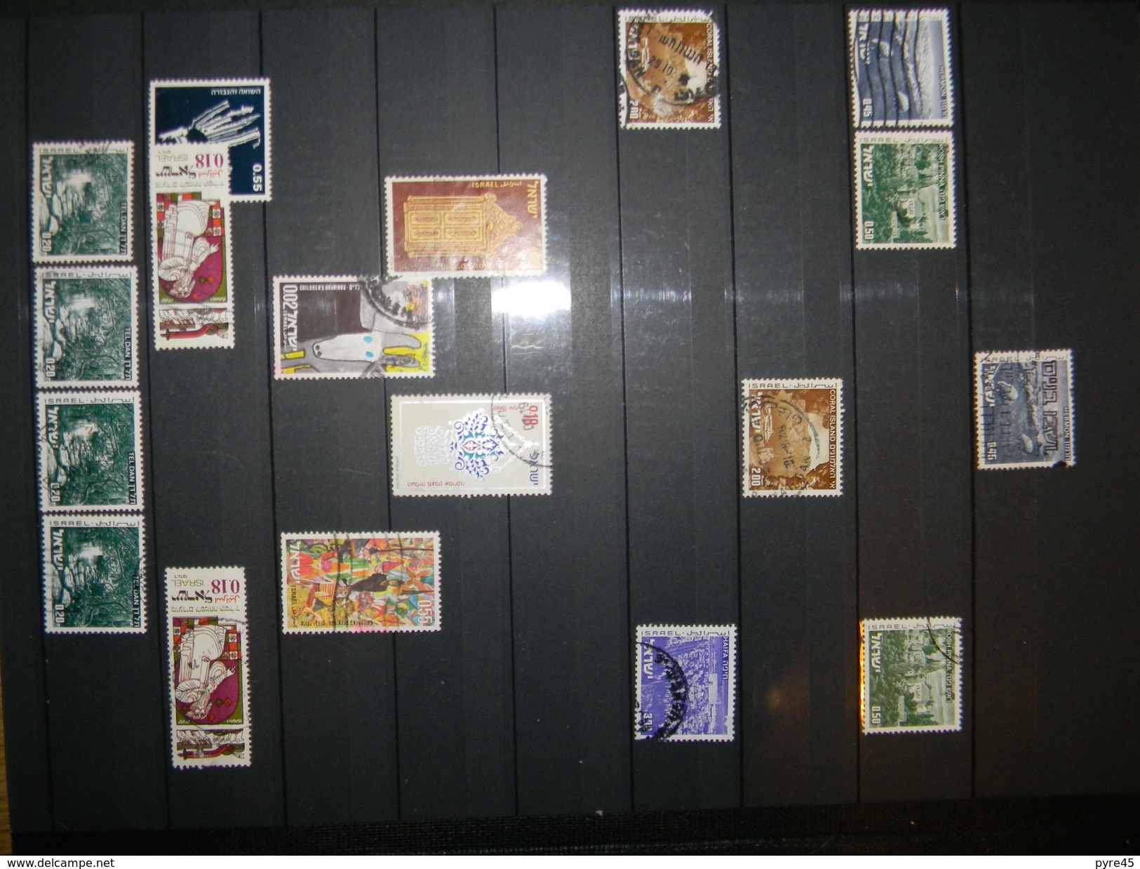 ISRAEL PETITE COLLECTION D ENVIRON 280 TIMBRES TOUT ETAT PRINCIPALEMENT OBLITERE