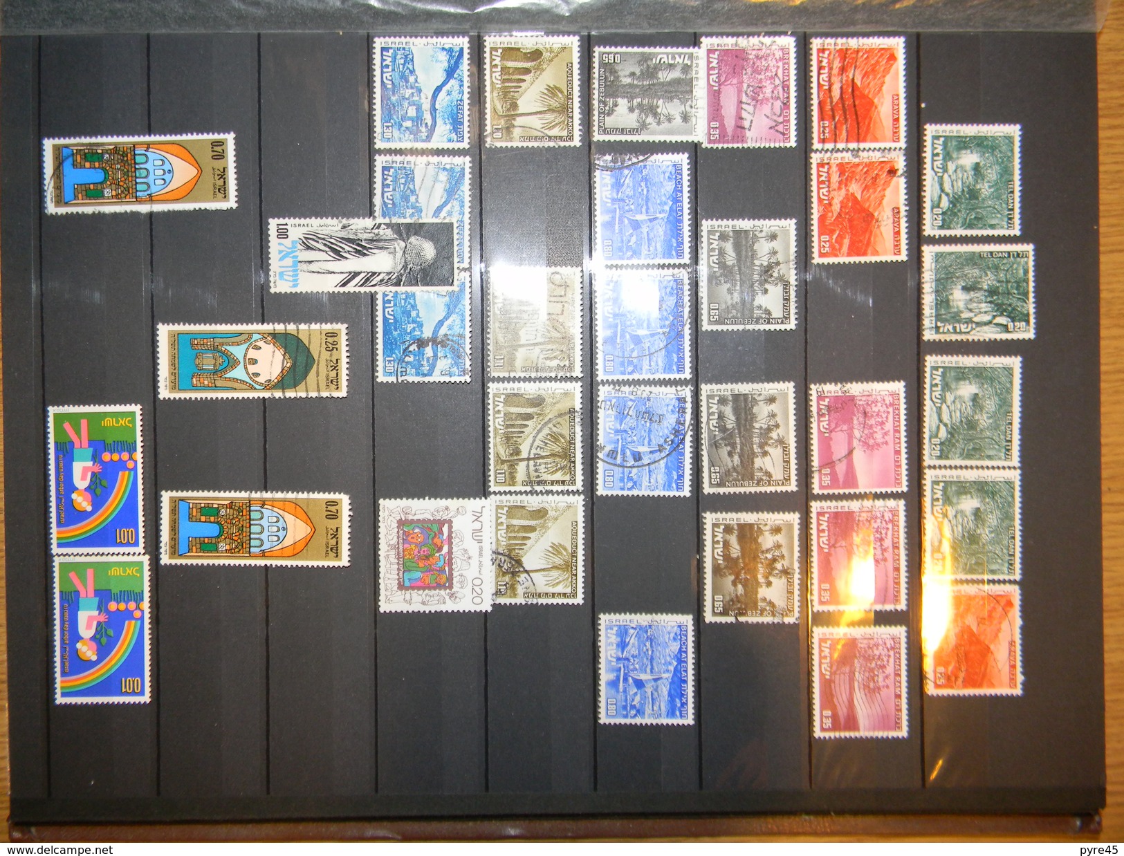 ISRAEL PETITE COLLECTION D ENVIRON 280 TIMBRES TOUT ETAT PRINCIPALEMENT OBLITERE