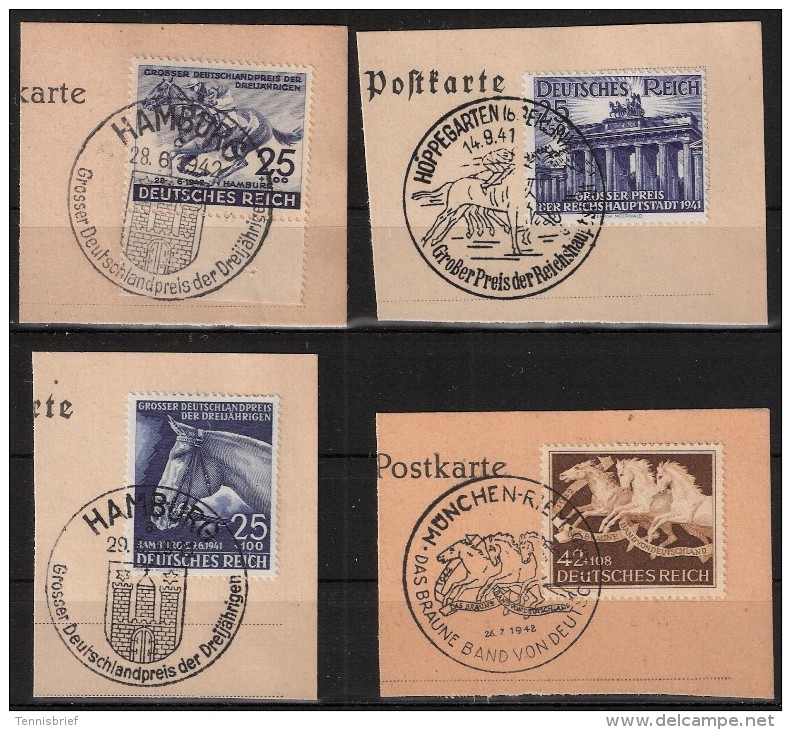 1941-42, 4 Luxus-Bfst., Pass. Sonder-Stp. , #6862 - Gebraucht