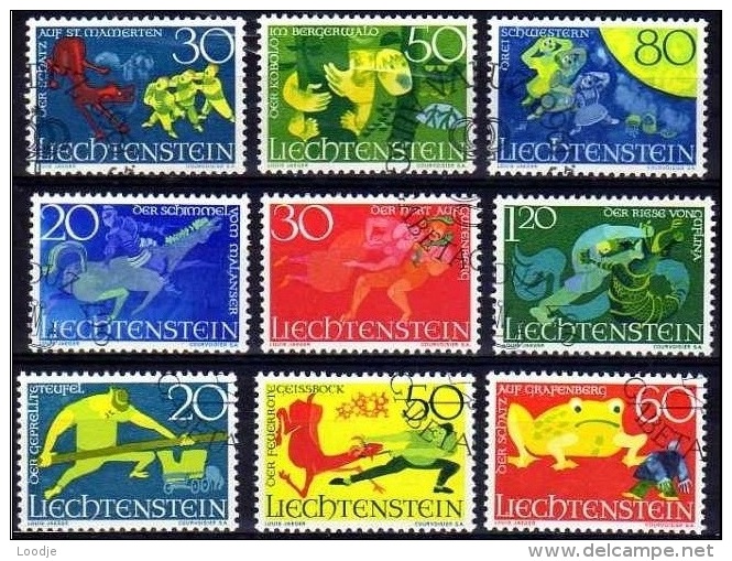 Liechtenstein  Sagen 1967,1969 Gestempeld Fine Used - Oblitérés