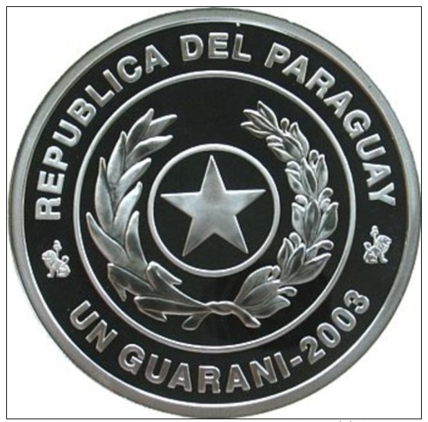 Paraguay, 1 Guarani 2003 - Argent /silver Proof - Paraguay