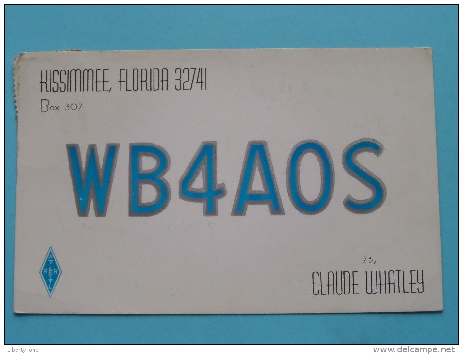 WB4AOS Kissimmee Florida USA - Claude Whatley ( To Hull England ) Anno 1961 ( Zie Foto Voor Details ) - Radio Amateur