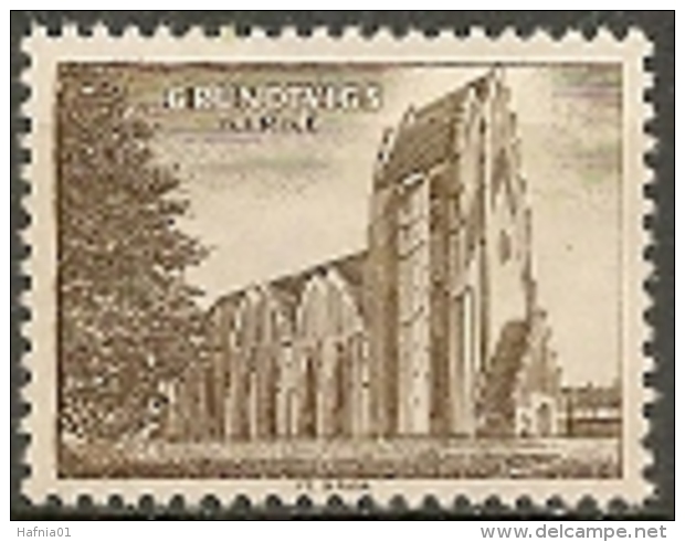 Czeslaw Slania. Denmark 1968. Test Stamp. Grundtvig Cathedral  MNH. EXTREMELY SCARCE! - Prove E Ristampe