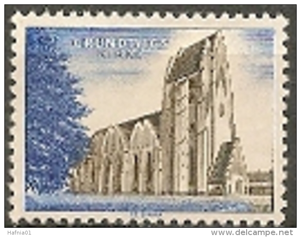 Czeslaw Slania. Denmark 1968. Test Stamp. Grundtvig Cathedral  MNH. EXTREMELY SCARCE! - Proeven & Herdrukken