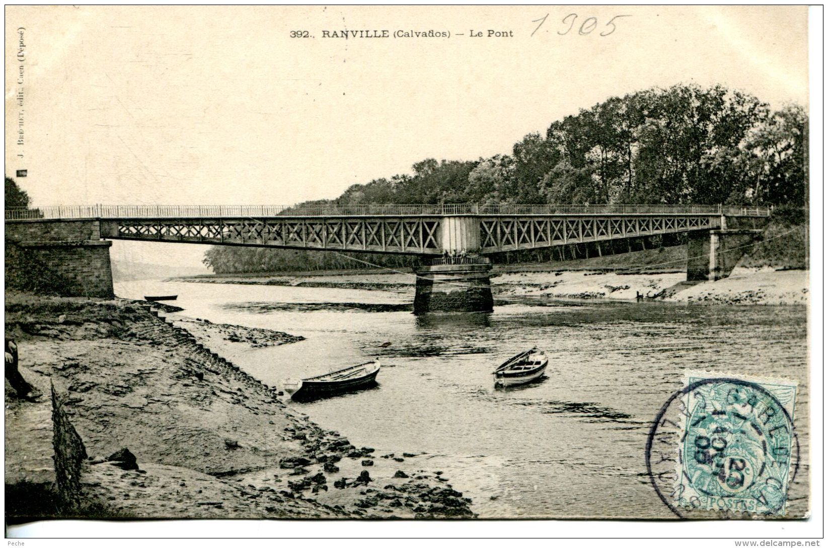 N°199 L -cpa Le Pont De Ranville Sur L'Orne- - Autres & Non Classés