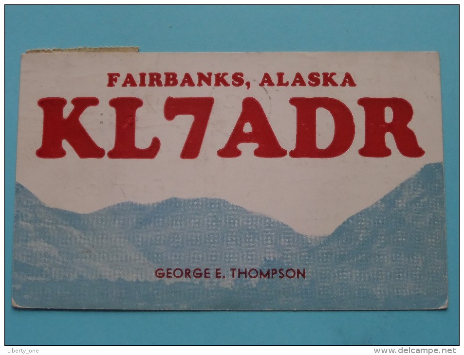 KL7ADR ( George E. Thompson ) Fairbanks ALASKA ( To Ireland ) Anno 1951 ( Zie Foto Voor Details ) - Radio Amateur