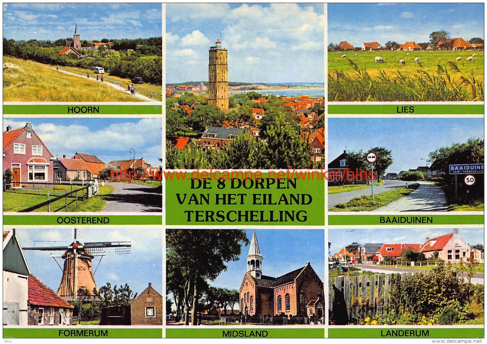 De 8 Dorpen Van Het Eiland Terschelling - Terschelling