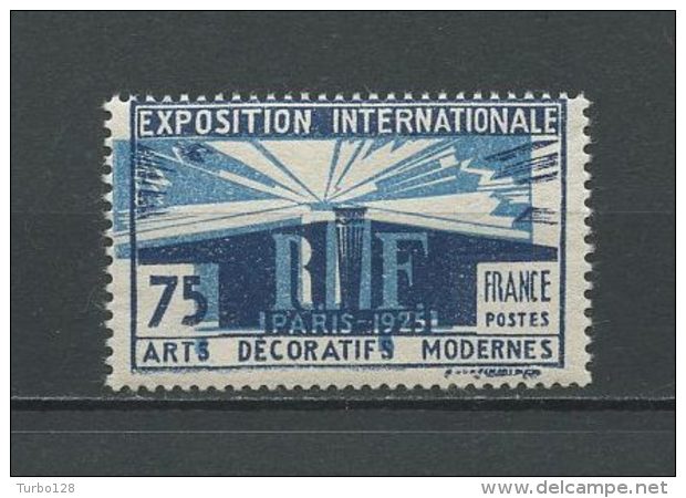 FRANCE 1924 ...Rare... Maury N° 215a Centre Très Déplacé ** Neuf MNH Luxe Cote 485 € Arts Décoratifs La Lumière - Nuevos