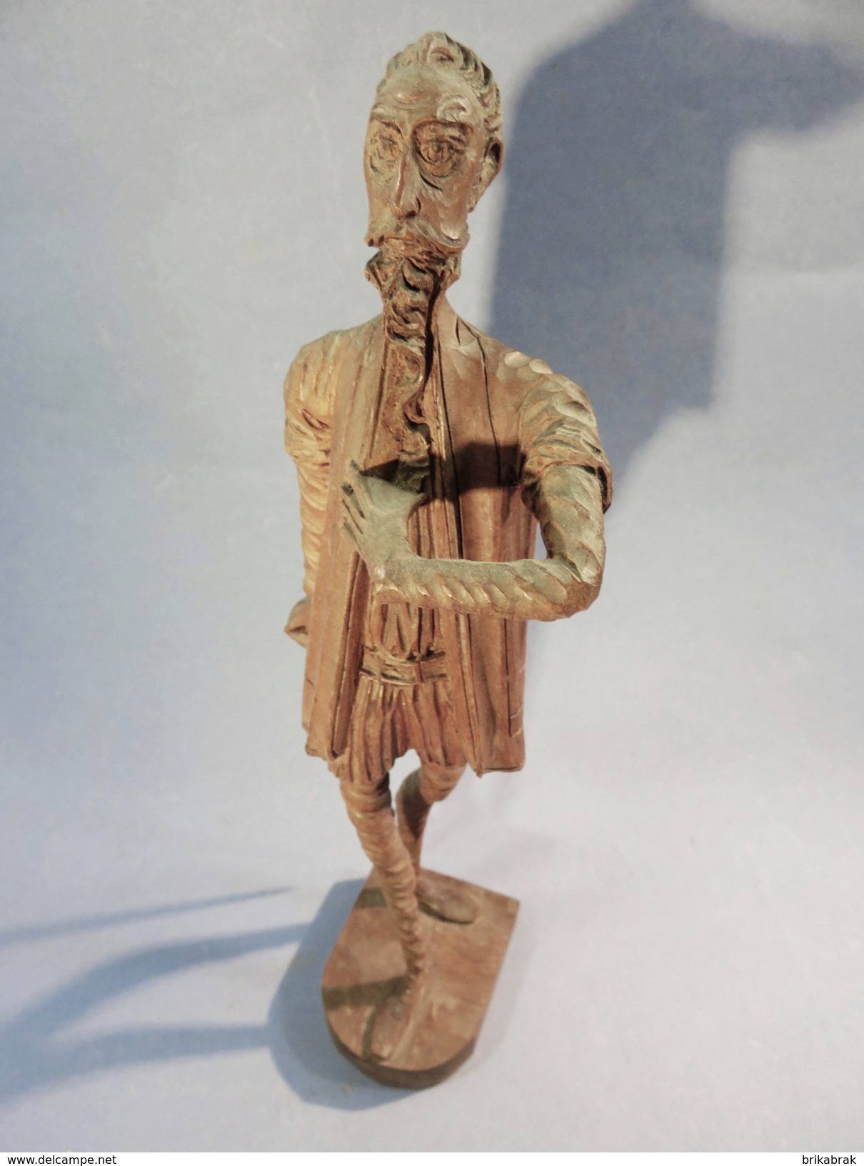 *DON QUICHOTTE OURO EN BOIS SCULPTE # Cervantes Livre Roman Literature Souvenir Espagne Sculpture - Bois