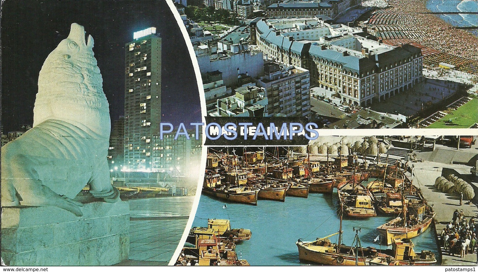 62825 ARGENTINA MAR DEL PLATA MULTI VIEW  POSTAL POSTCARD - Argentinien