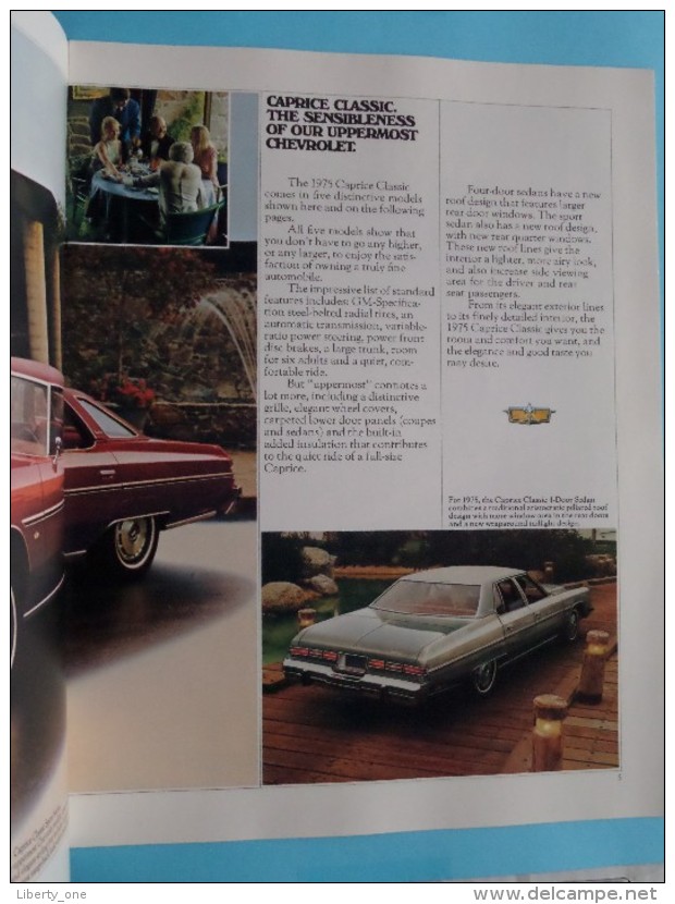 1975 CHEVROLET - Chevrolet Makes Sense For America - 20 Pages January 1975 ( Zie Foto´s Voor Detail ) ! - Voitures