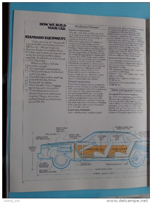 1975 CHEVROLET - Chevrolet makes sense for America - 20 Pages January 1975 ( zie Foto´s voor detail ) !