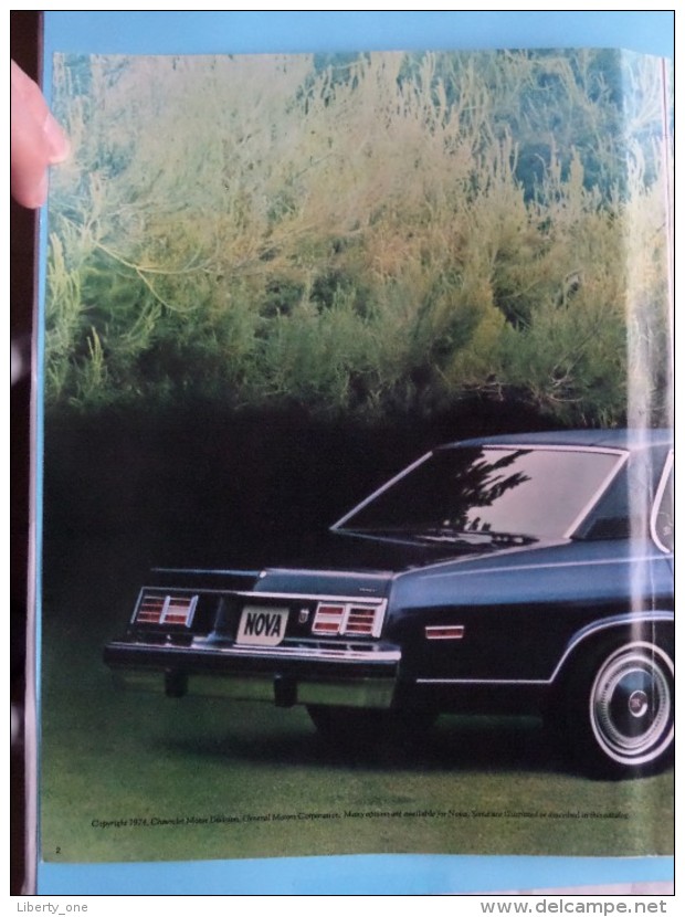 NOVA '75 - Chevrolet Makes Sense For America - 16 Pages September 1974 ( Zie Foto´s Voor Detail ) ! - Voitures