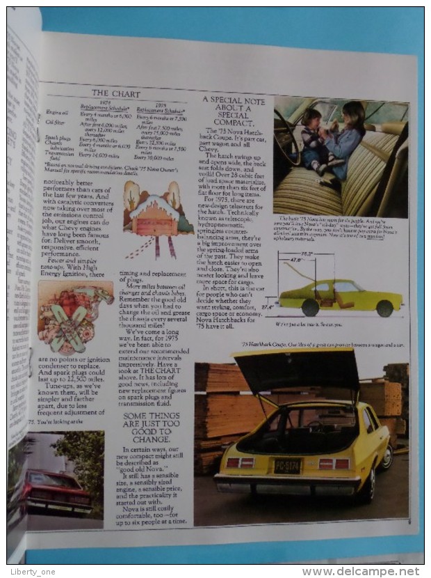 NOVA '75 - Chevrolet makes sense for America - 16 Pages September 1974 ( zie Foto´s voor detail ) !