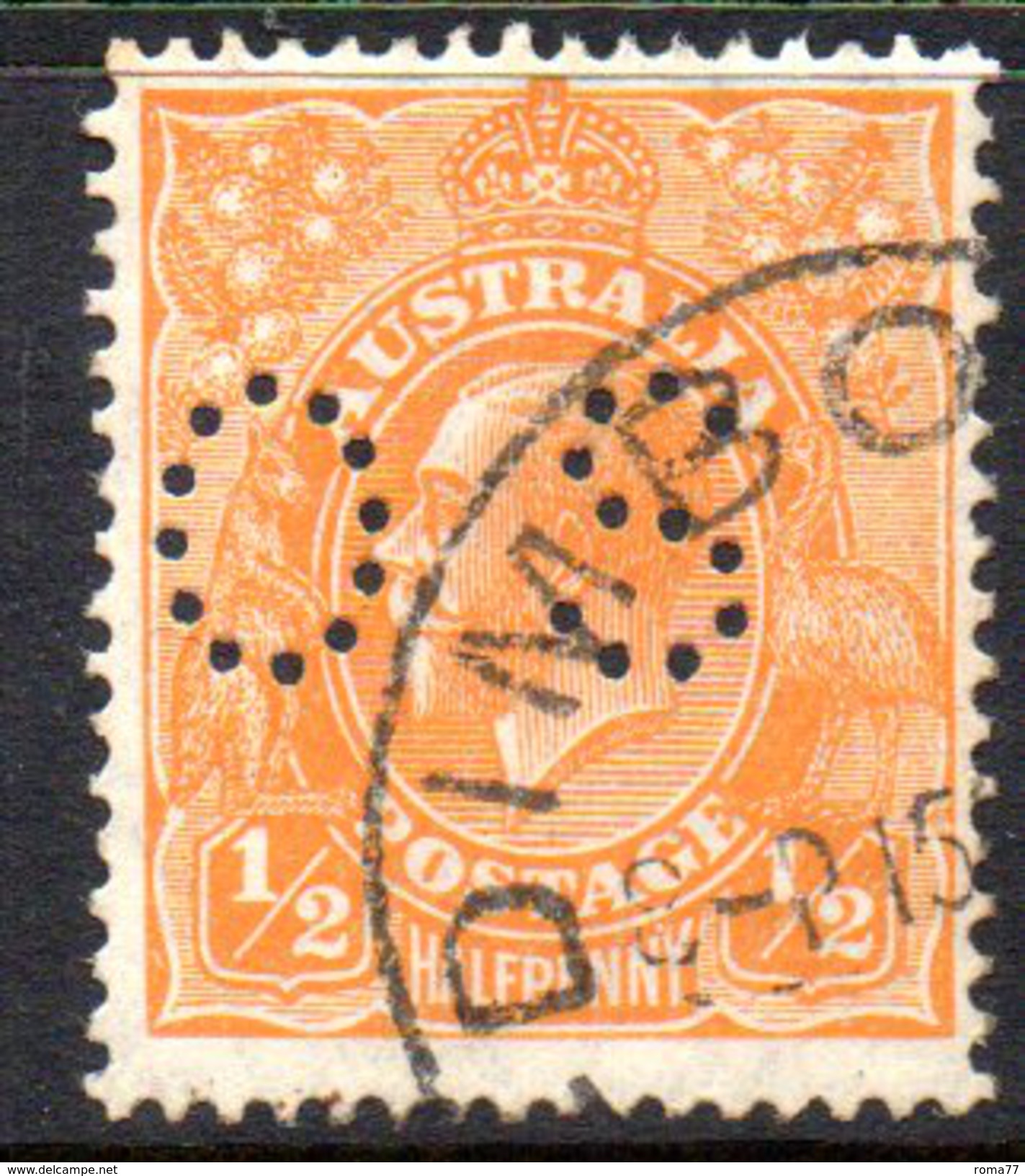 T1876 - AUSTRALIA , Official Stampa Gibbons N. O97 Wmk 7 P.13 1/2x12 1/2 Usato . - Officials