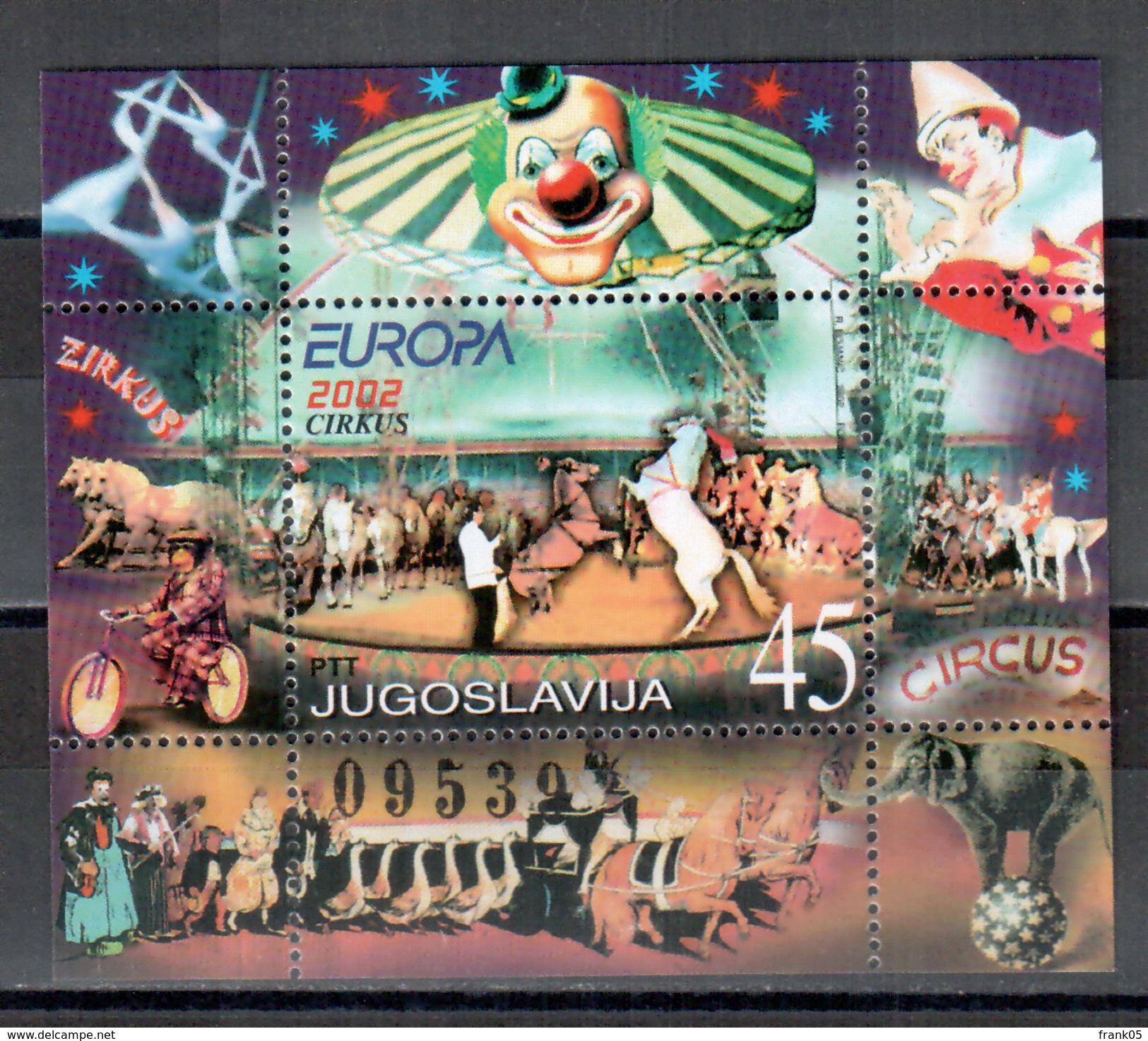 Jugoslawien / Yugoslavia / Yougoslavie 2002 Block/souvenir Sheet EUROPA ** - 2002