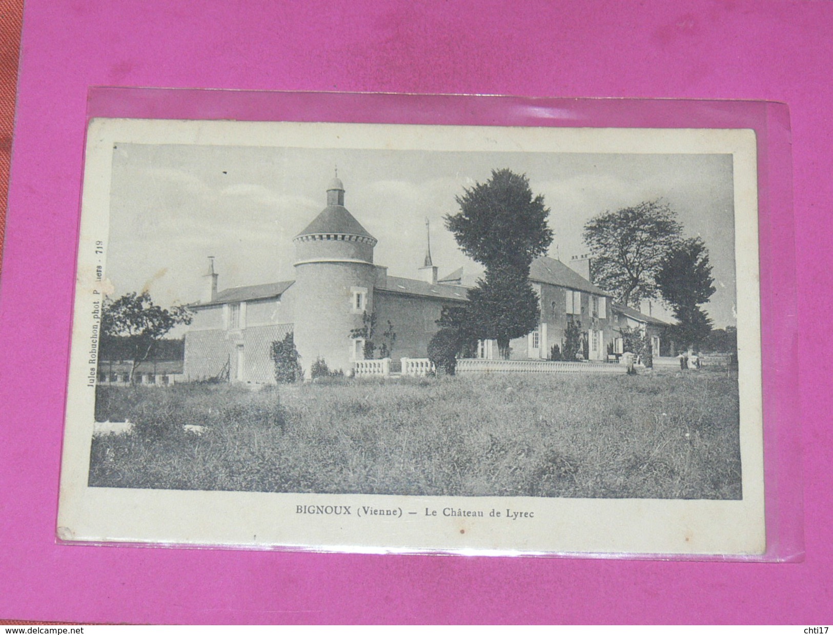 BIGNOUX  / ARDT  MONTMORILLON   1910   CHATEAU DE LYREC   EDIT   CIRC  OUI - Buxerolles