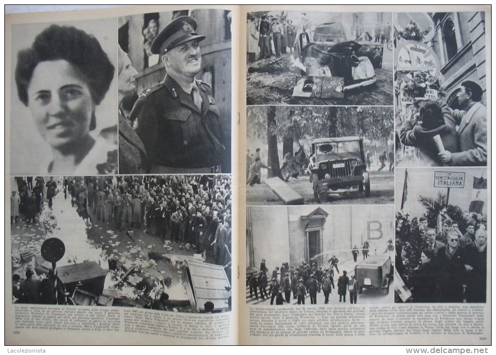 327/106  WWII DICEMBRE 1959 FOTOSTORIA ANNI DI GUERRA  N.85 ITALIA CROCIFISSA TRIESTE CON LE FOBIE TUTTA ILLUSTRATA - Autres & Non Classés
