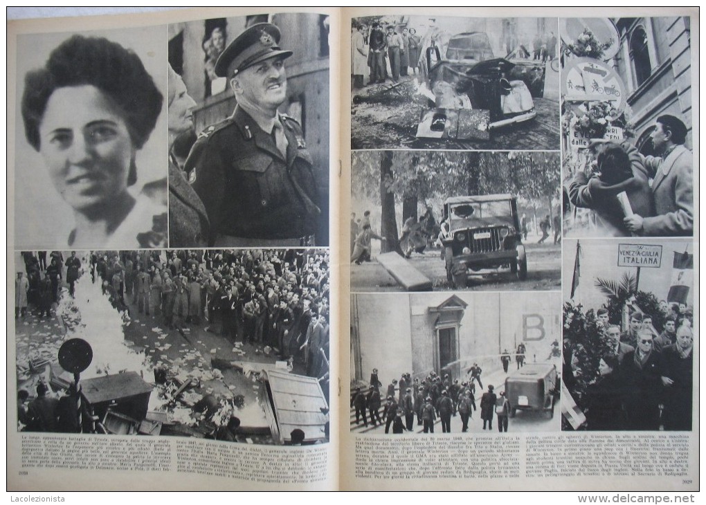 327/106  WWII DICEMBRE 1959 FOTOSTORIA ANNI DI GUERRA  N.85 ITALIA CROCIFISSA TRIESTE CON LE FOBIE TUTTA ILLUSTRATA - Sonstige & Ohne Zuordnung