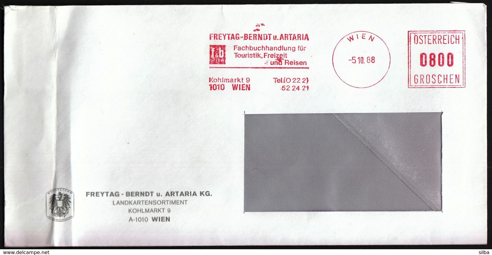 Austria Vienna 1988 / Tourism , Touristic Maps / Machine Stamp - Other & Unclassified