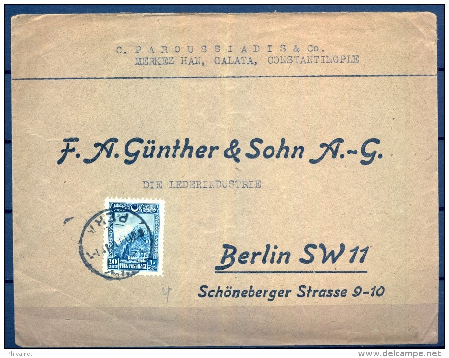 1926 , TURQUIA , SOBRE COMERCIAL CIRCULADO A BERLIN , YV. 703 - Cartas & Documentos