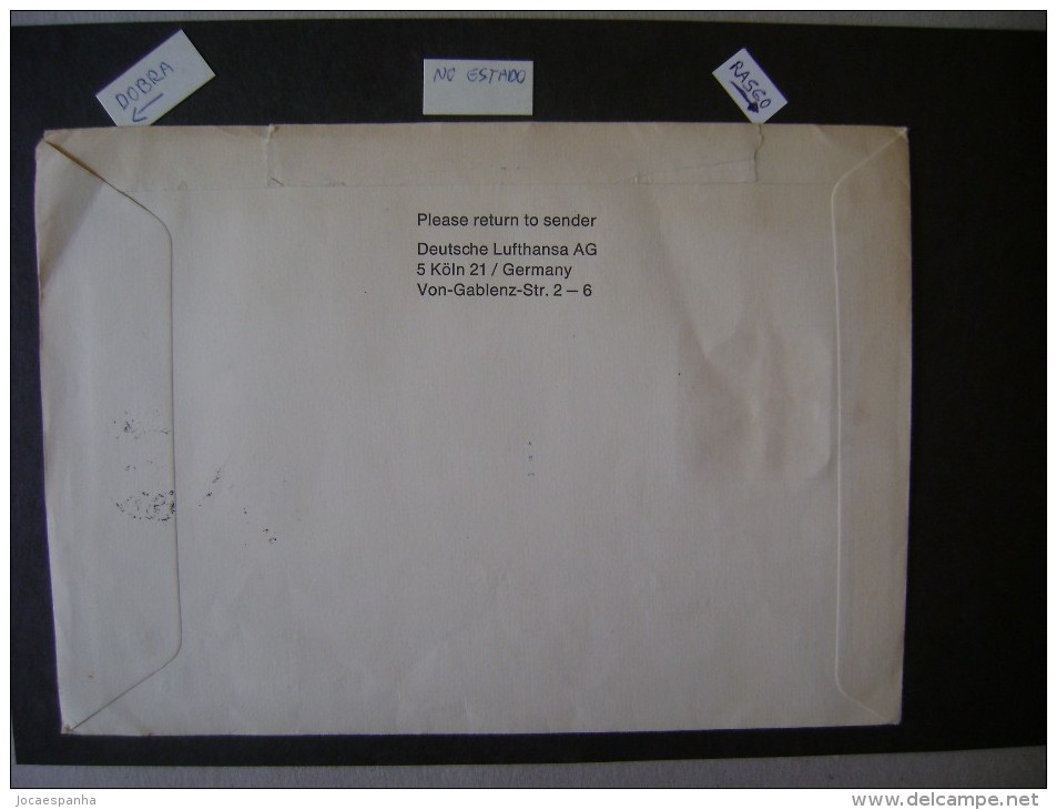 WORLD CUP OF SOCCER GERMANY 74 - LARGE LUFTHANSA CELEBRATORY ENVELOPE SENT FROM RIO DE JANEIRO TO MUNICH IN THE STATE - 1974 – Germania Ovest