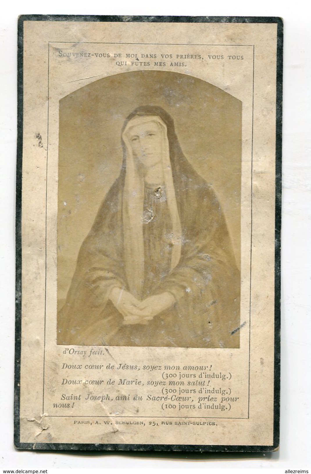 Avis De Décès : D'Orsay  Duchesse De Gramont  Princesse De Bidache  Décès En 1882  VOIR DESCRIPTIF - Décès