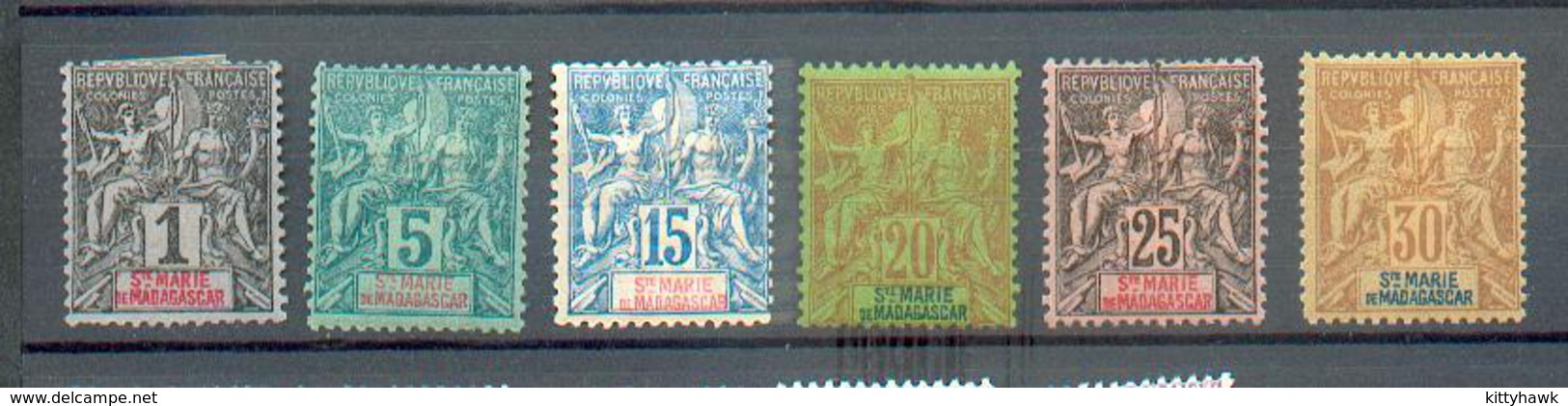 Ste Marie 6 - YT 1-4-6-7-8-9 * - Unused Stamps