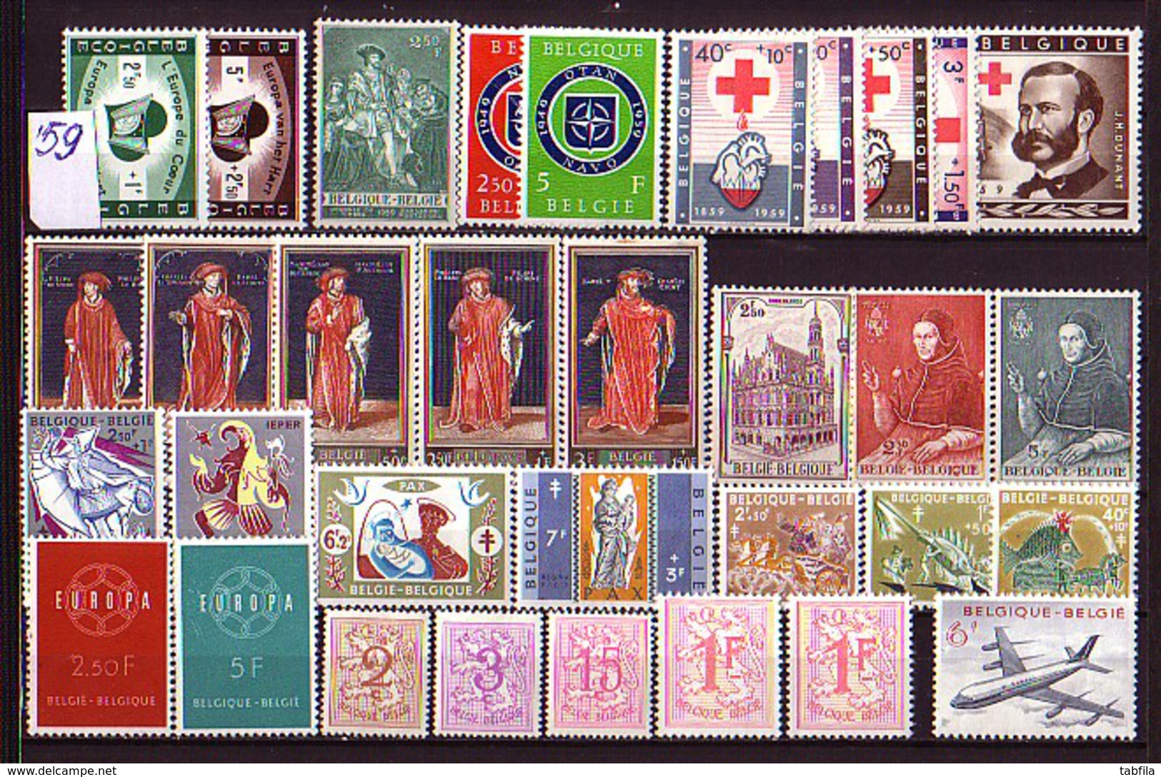 BELGIUM - BELGIQE - 1959 - Anne Incomplete ** - Full Years