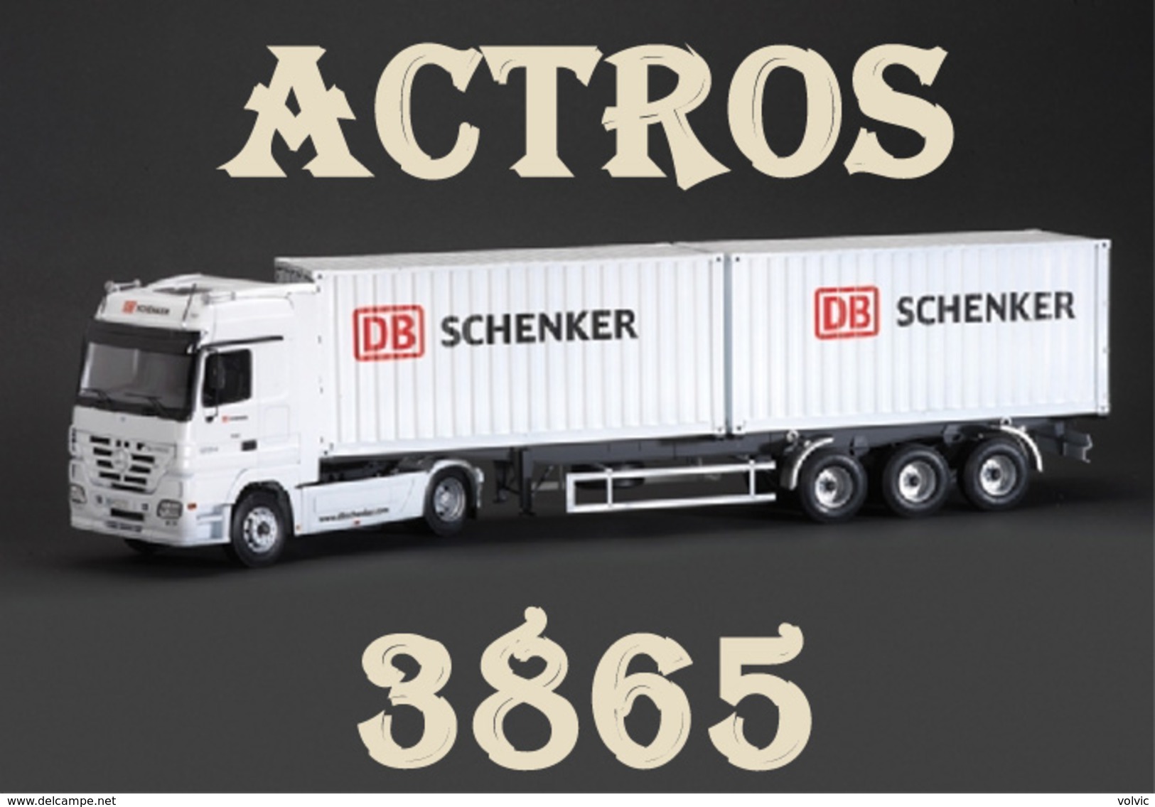 - ITALERI - Maquette ACTROS With 2*20 Containers Trailer DB Schenker - 1/24°- Réf 386 - Vrachtwagens En Aanhangwagens