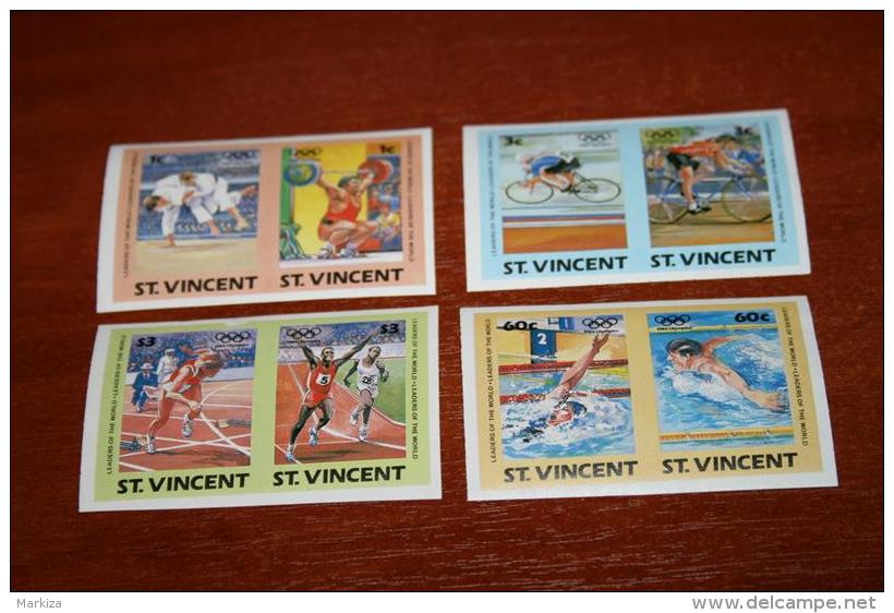 Olympic  1984  ST. Vincent  Imperf - Sommer 1984: Los Angeles