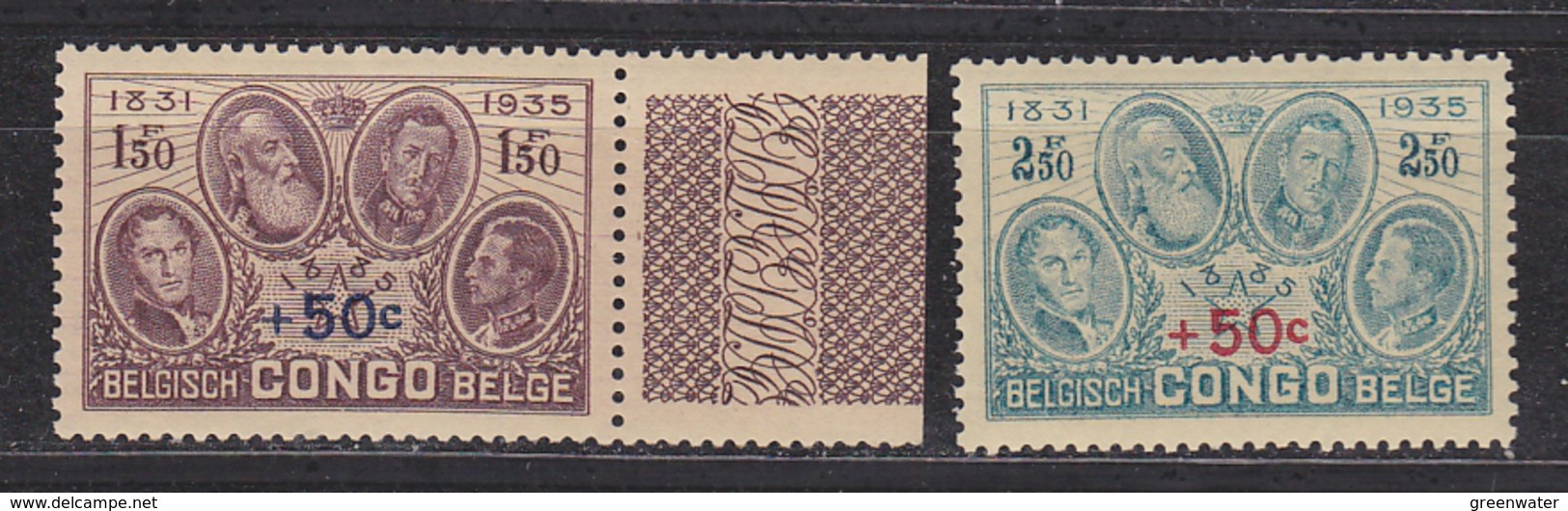 Belgisch Congo 1936 Gedenkteken Koning Albert 2w (1w Met Boord)  ** Mnh (33905A) - Ongebruikt