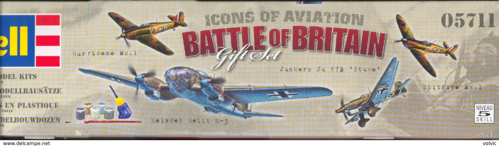 - REVELL - Coffret 4 Maquettes - Battle Of Britain  Gift Set Icons Of Aviation- 1/72°- Réf 5711 - - Vliegtuigen