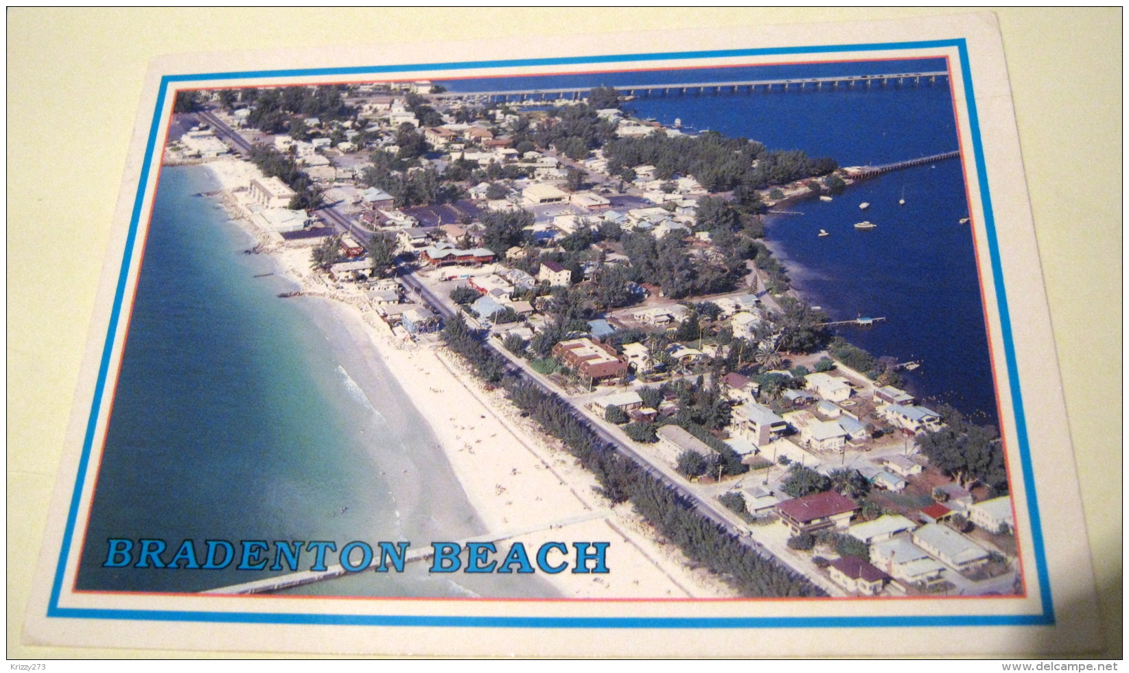 United States Florida Bradenton Beach Aerial View Seminole Cards - Used 1995 - Bradenton