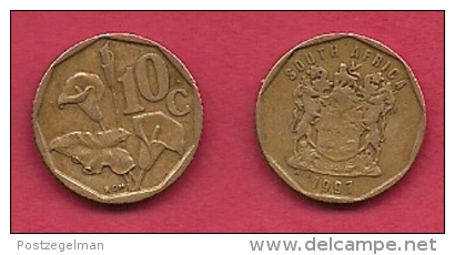 SOUTH AFRICA, 1997, 3 Off Nicely Used Coins 10 Cent C2112 - South Africa