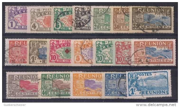 REU 3 - REUNION Lot De 19 Val. Neufs* Et Obl. - Unused Stamps