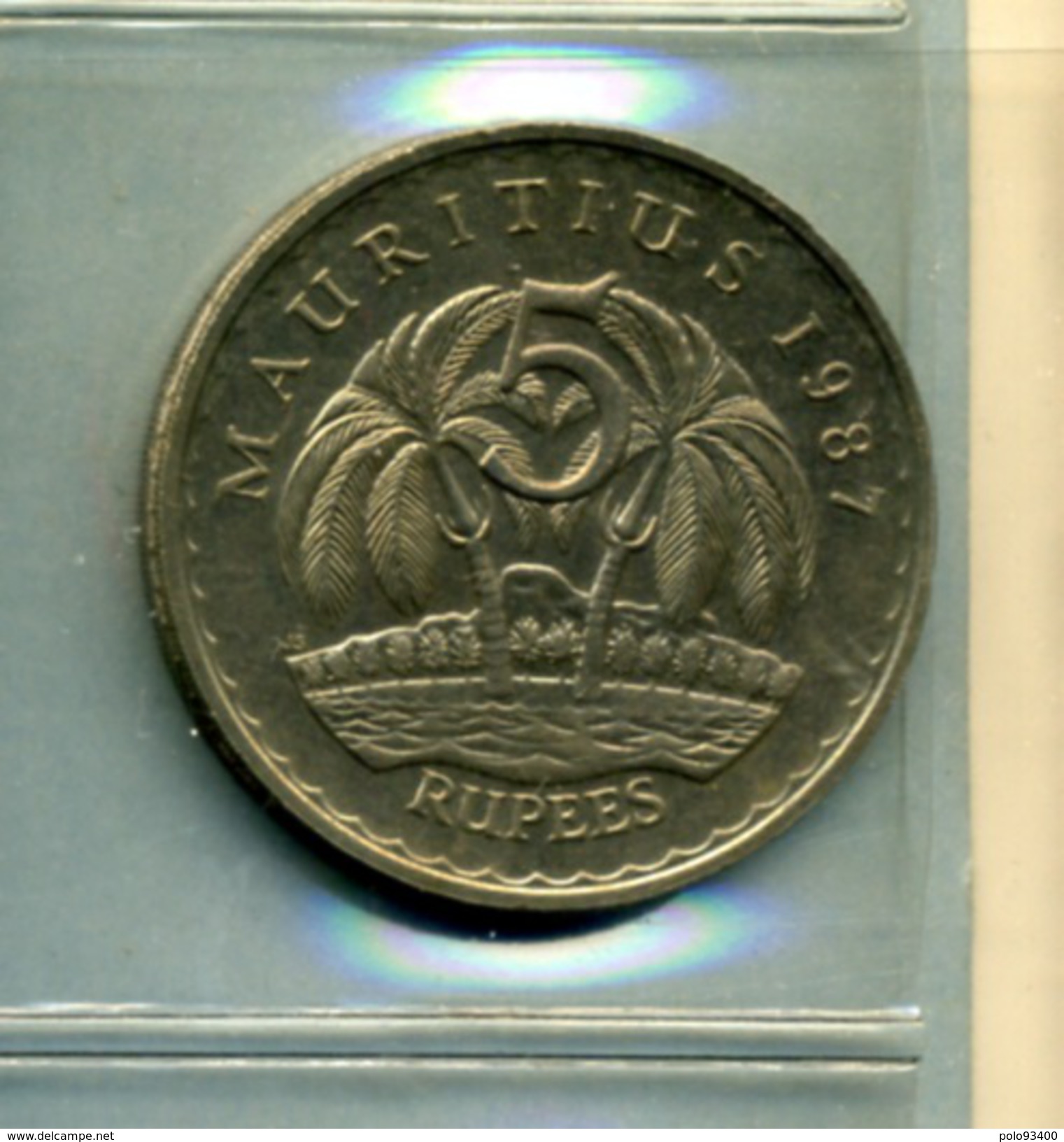 1987 5 RUPEES - Maurice