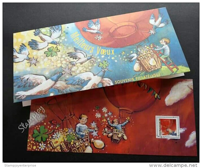 France Best Wish 2009 Cartoons Animation Greeting (folder Set) MNH *with Souvenir Sheet (valid Postage For 20g Letter) - Sonstige & Ohne Zuordnung