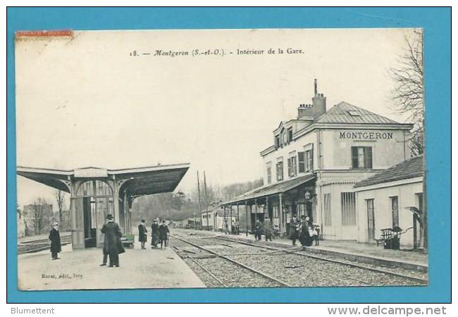 CPA - Chemin De Fer La Gare MONTGERON 91 - Montgeron