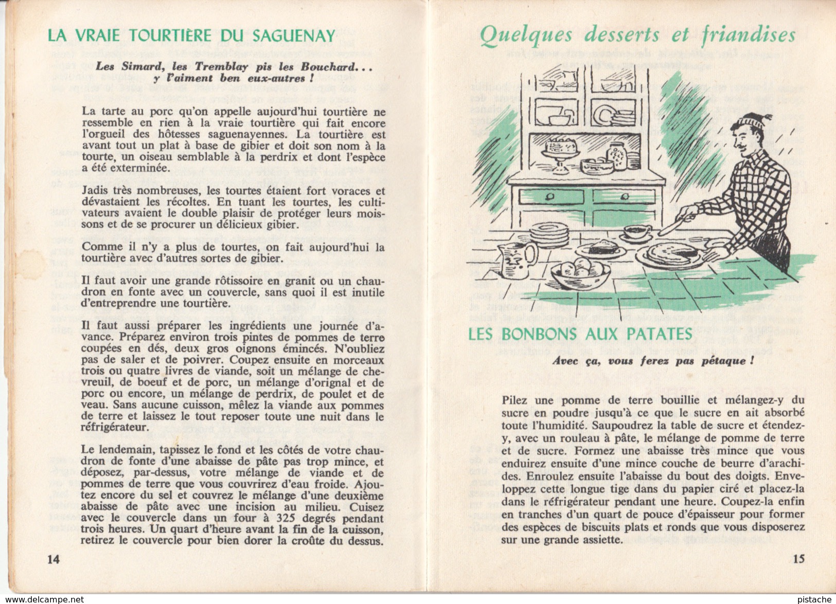 French & English - Traditional French Canadian Recipes - Recettes Traditionnelles Canada Français - Cooking - 4 Scans - Cocina General