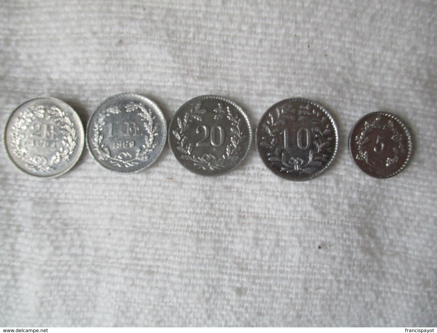 Switzerland: Token Sigg Frauenfeld 5 Centimes, 10 Centimes, 20 Centimes, 1 Franc Et 2 Francs - Non Classés