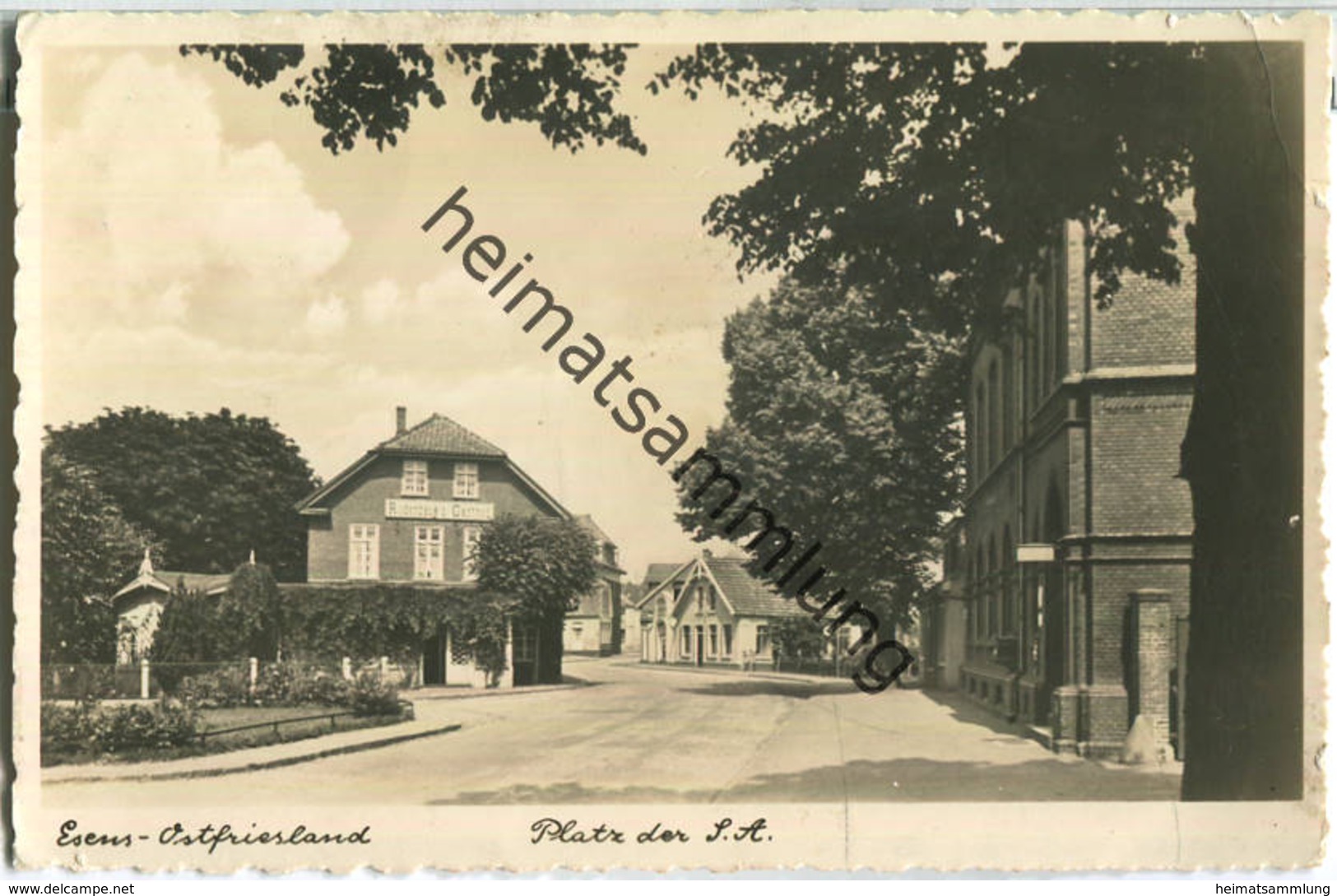 Esens - Platz Der SA - Foto-Ansichtskarte - Verlag Hans Andres Hamburg - Feldpost - Esens