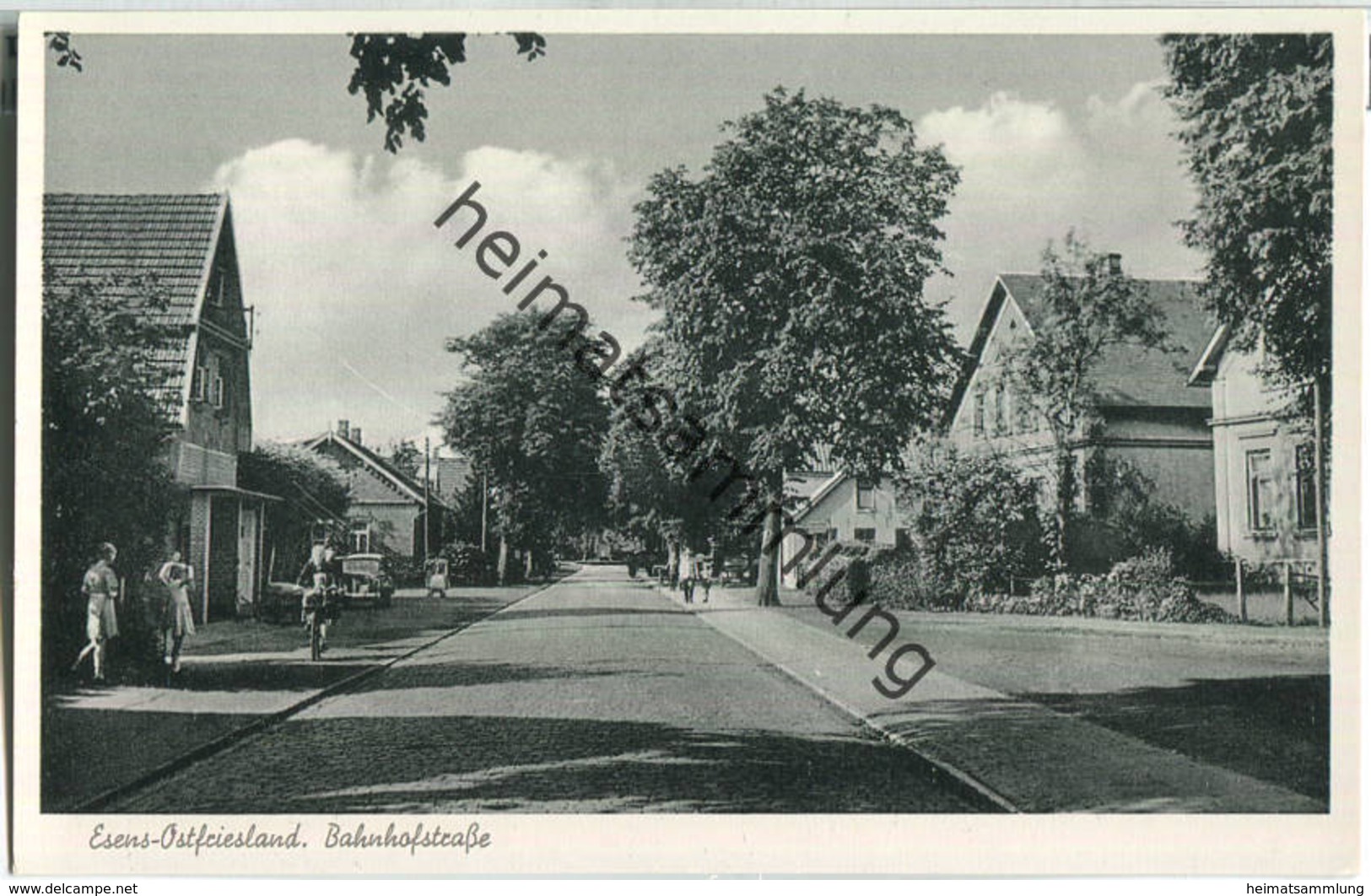 Esens - Bahnhofstrasse - Verlag Cramers Kunstanstalt - Esens