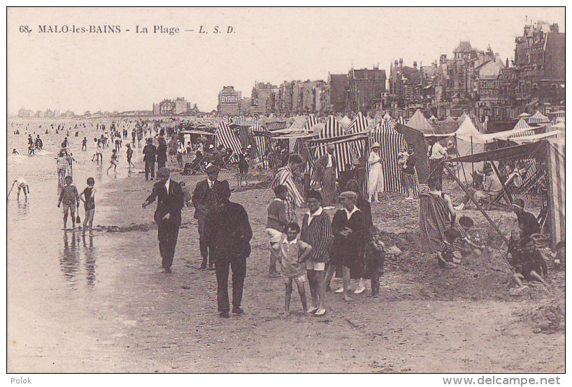 Bf - Cpa MALO Les BAINS - La Plage - Malo Les Bains