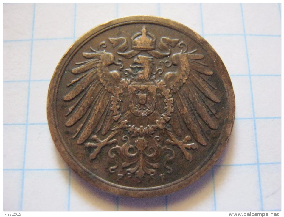 Germany Empire 2 Pfennig 1907 (F) - 2 Pfennig