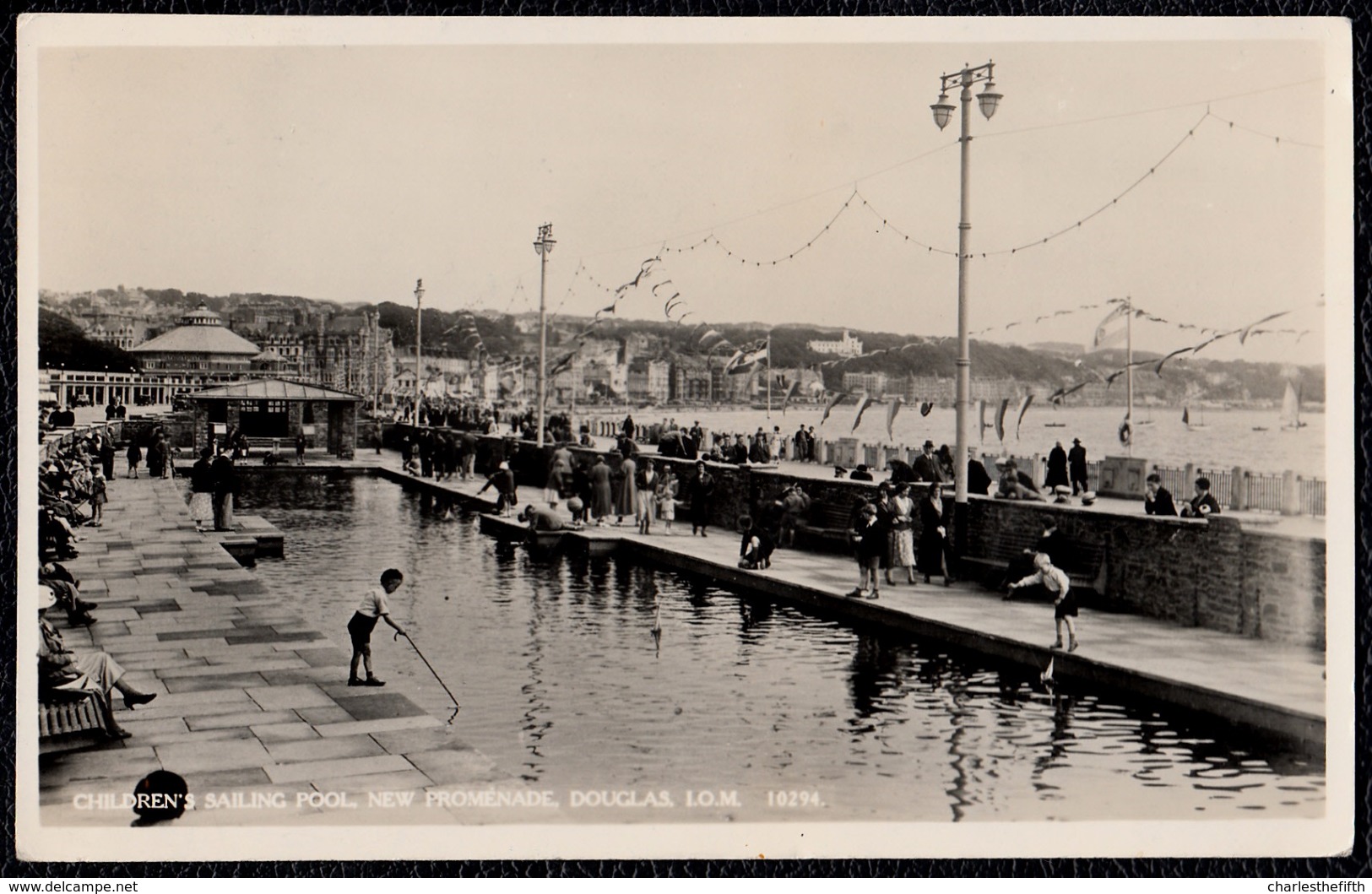 ISLE OF MAN ** DOUGLAS - CHILDREN'S SAILING POOL - NEW PROMENADE ** Rare ! Sent To Belgium - Isola Di Man (dell'uomo)