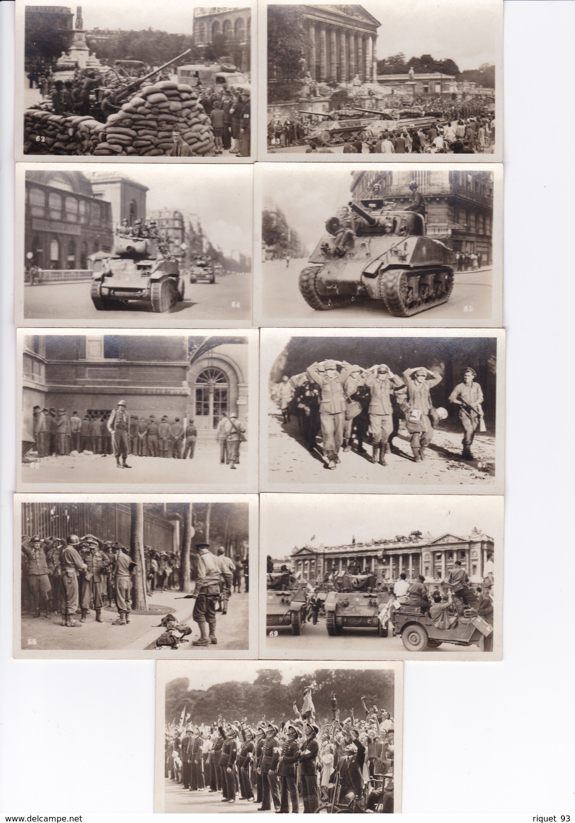 19 Photos 6x9cm De La Libération De Paris - Weltkrieg 1939-45