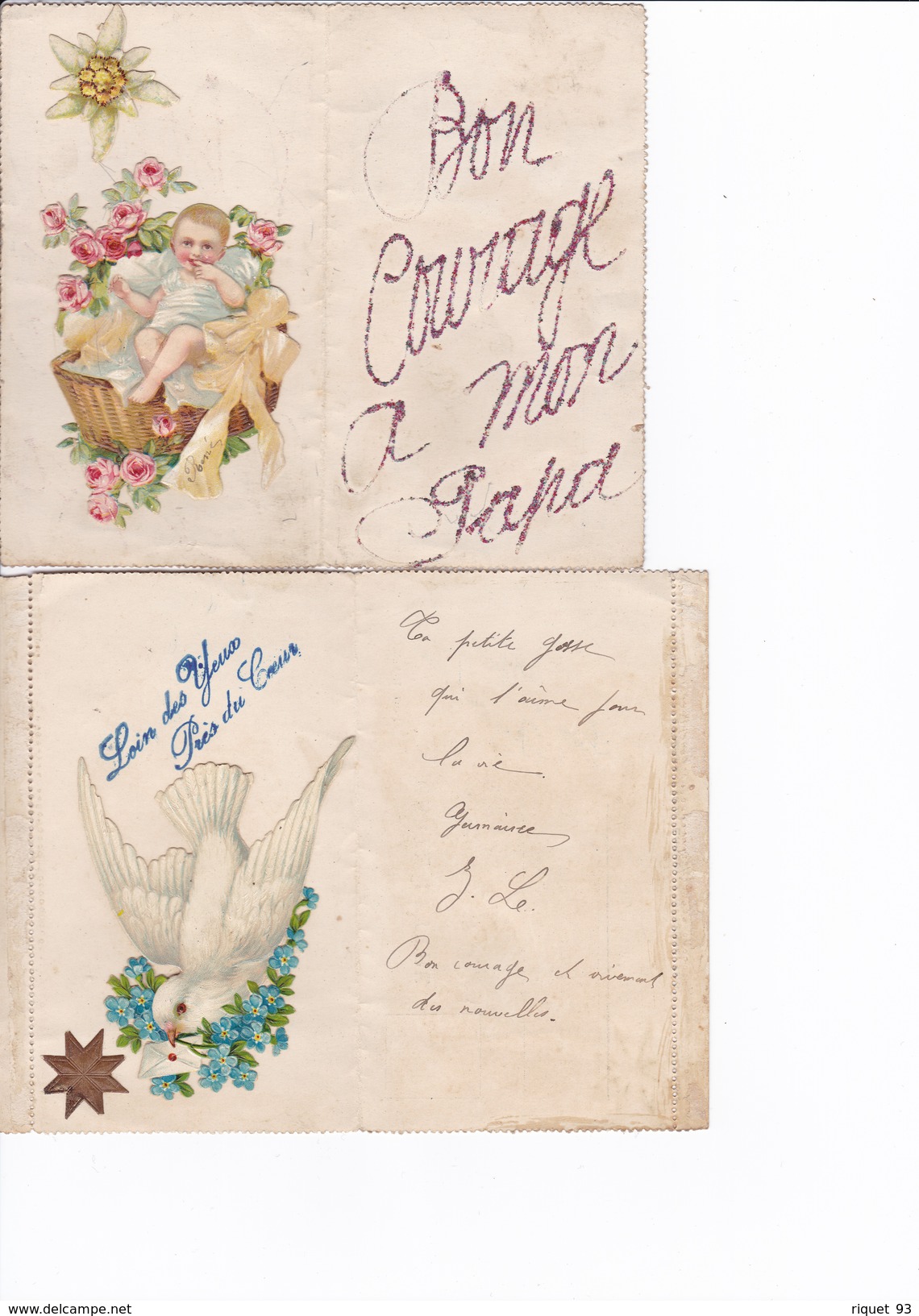 2 Cartes Lettres Familiales Adressées à Verdun (voir Scans) - Guerre 1914-18