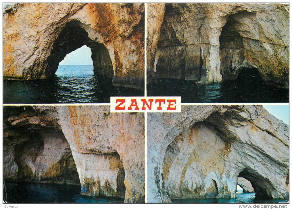 Zakynthos, Greece Postcard Posted 1987 Stamp - Grecia