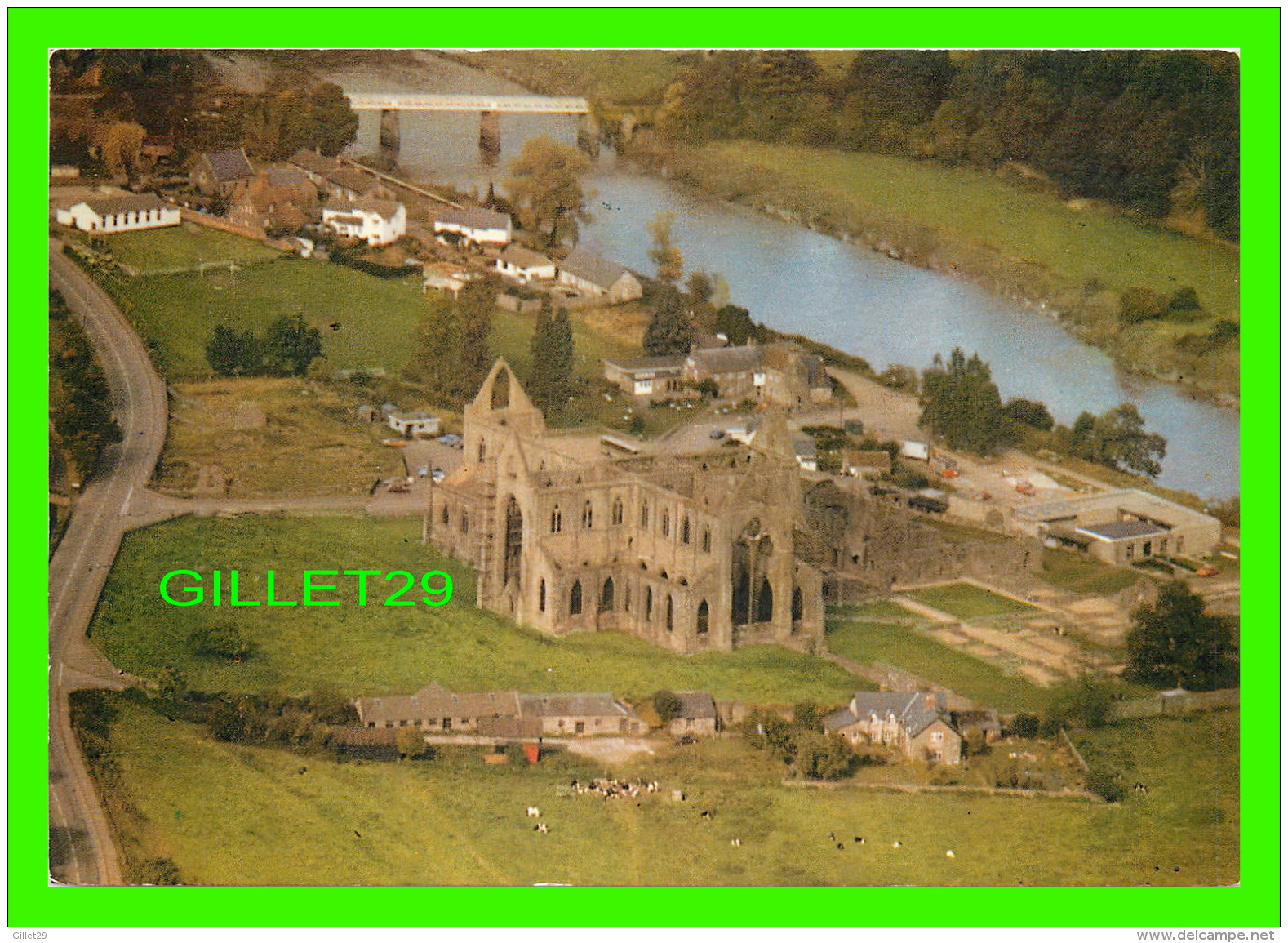 TINTER ABBEY, PAYS DE GALLES - AERIAL VIEW  - J. ARTHUR DIXON No L6/SP 5949 - - Monmouthshire